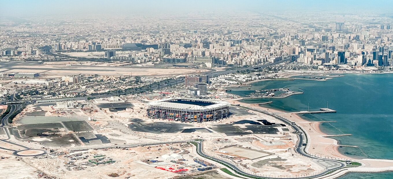 Costruzione di uno stadio di calcio in Qatar